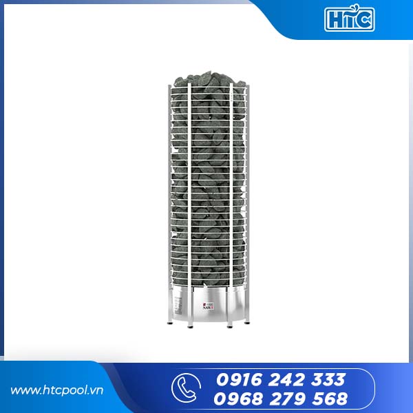Máy xông hơi khô Sawo Tower Round có thiết kế dạng tháp tròn.