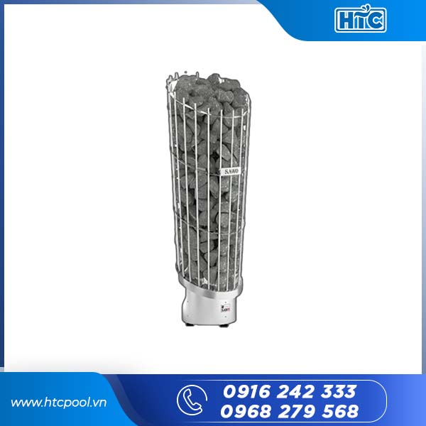 Máy xông hơi khô Sawo Phoenix có dạng trụ độc đáo.