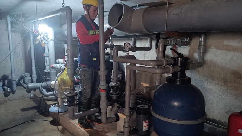 Hoàn thiện hệ thống lọc hồ bơi khu dân cư Long Tân, Long Hội, Đồng Nai