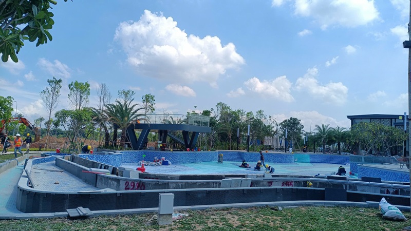 Hoàn thiện hệ thống lọc hồ bơi khu dân cư Long Tân, Long Hội, Đồng Nai