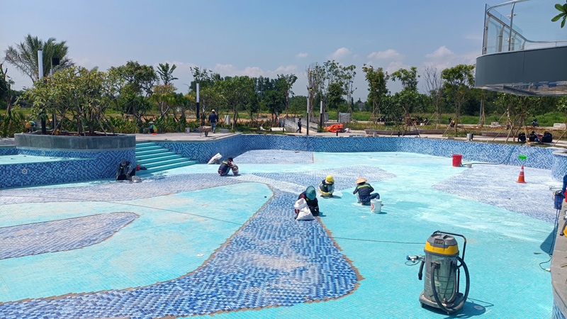 Hoàn thiện hệ thống lọc hồ bơi khu dân cư Long Tân, Long Hội, Đồng Nai