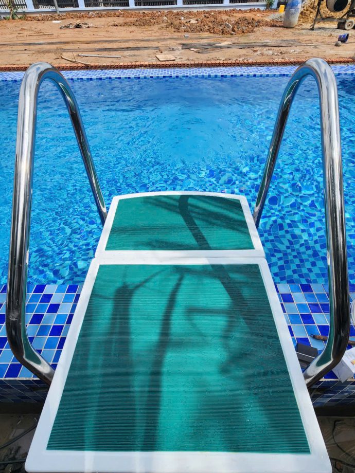 Máy lọc nước hồ bơi nhà chị Vân