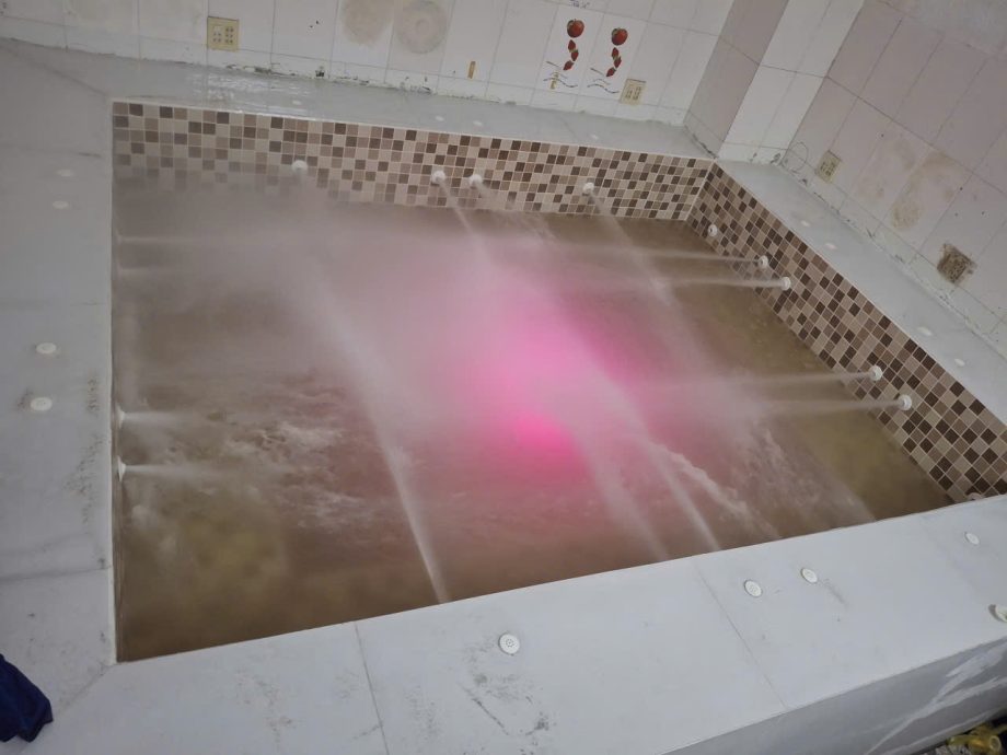 Hệ thống bể sục tại Galaxy Sauna Cần Thơ