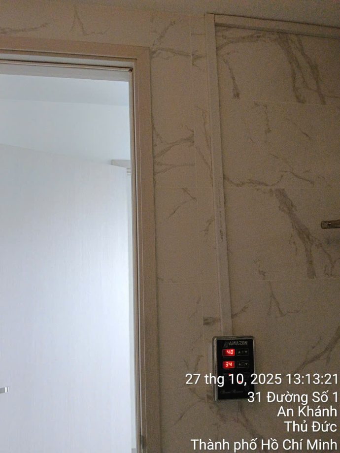 Lắp đặt máy xông hơi Amazon gia đình anh Khánh