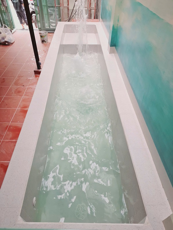 Vận hành hồ bơi nhà chị Hạnh tại TP Phan Thiết