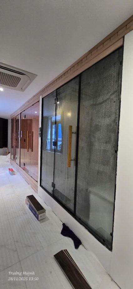 Công trình phòng xông hơi tại Cung Trầm Massage