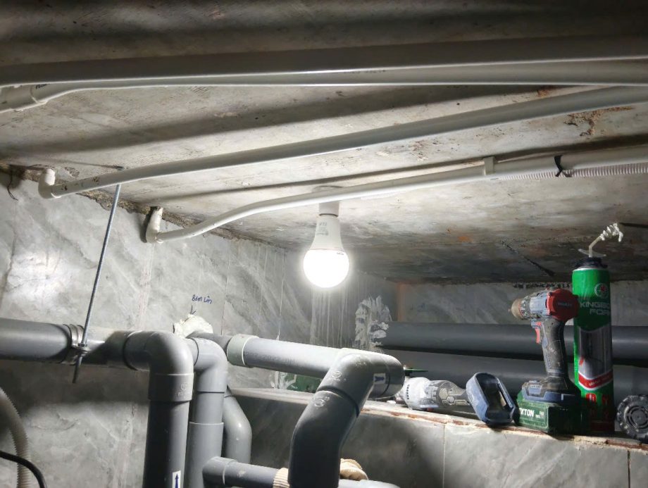 Thi công hồ bơi gia đình chị Thảo