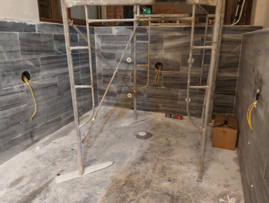 Thi công hồ bơi gia đình chị Thảo