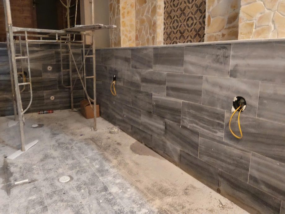 Thi công hồ bơi gia đình chị Thảo