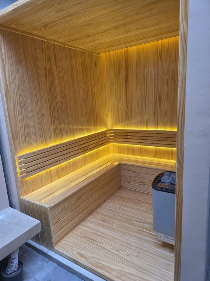 Công trình phòng xông hơi khô anh Hòa tại Kiên Giang