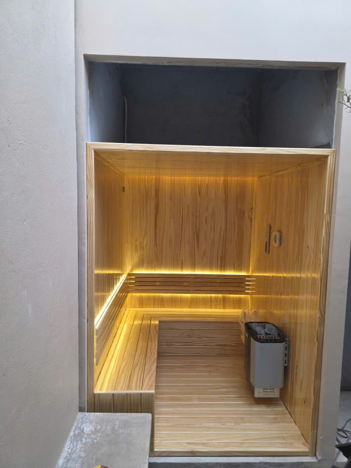 Công trình phòng xông hơi khô anh Hòa tại Kiên Giang