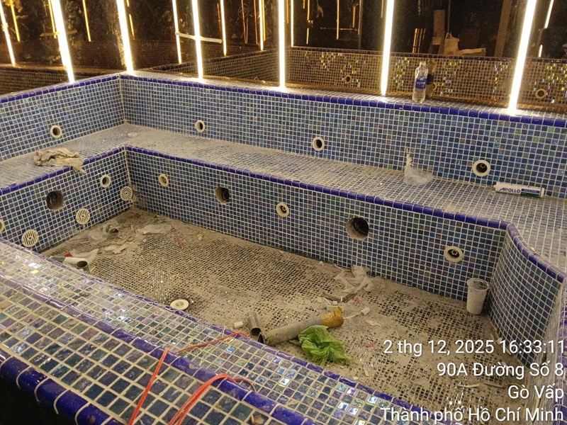 Công Trình Bể Sục Tại Masasge Ozawa Gò Vấp