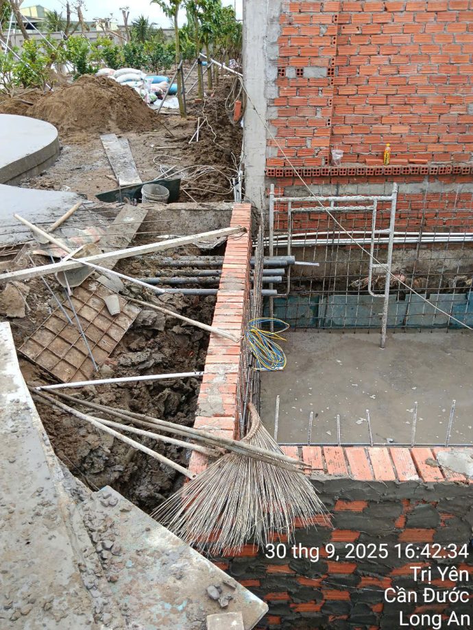 Công trình biệt thự anh Hiền tại Long An