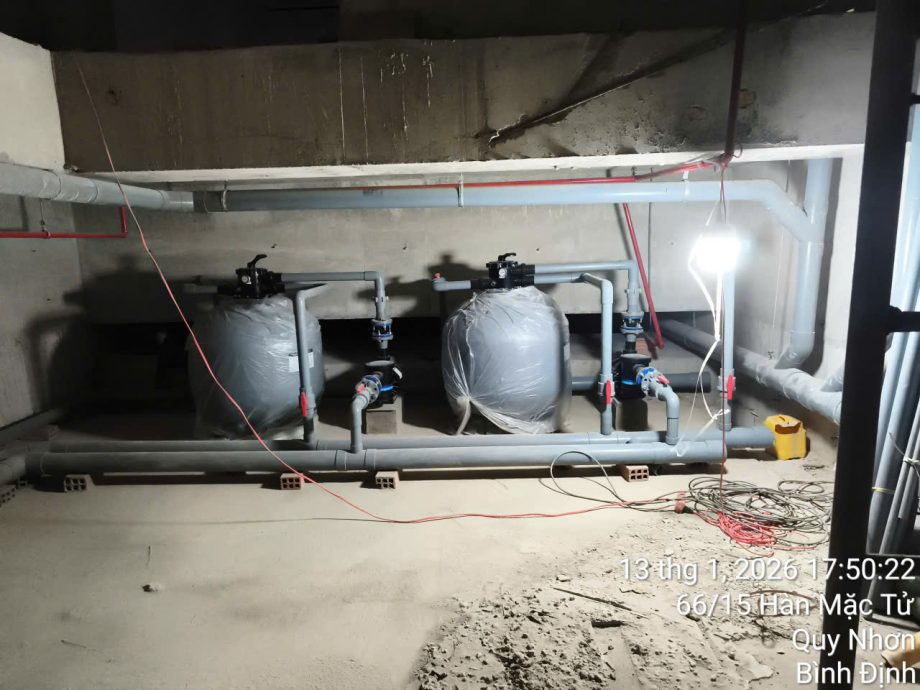 Công trình hồ bơi Binh Đoàn 15, nhà khách Quy Nhơn, Gia Lai