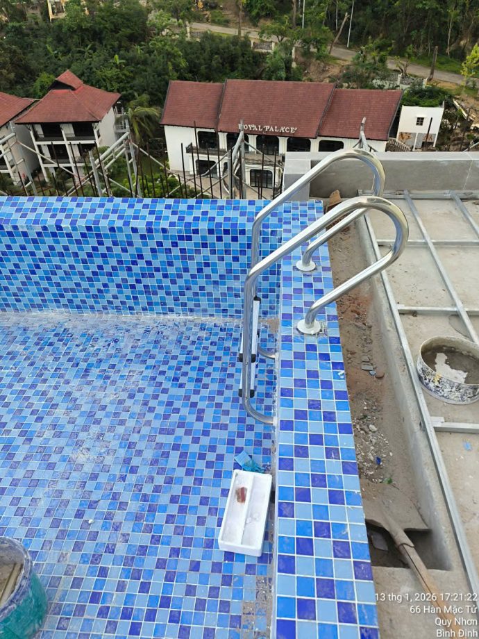 Công trình hồ bơi Binh Đoàn 15, nhà khách Quy Nhơn, Gia Lai