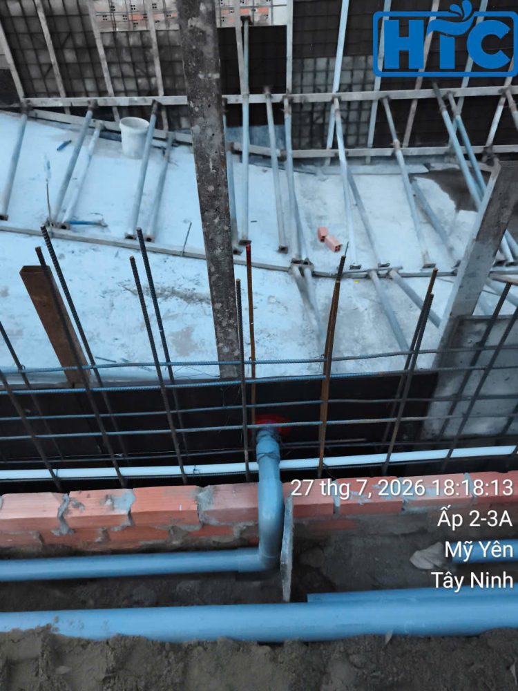 Xây dựng hồ bơi anh Hoàng tại Tây Ninh
