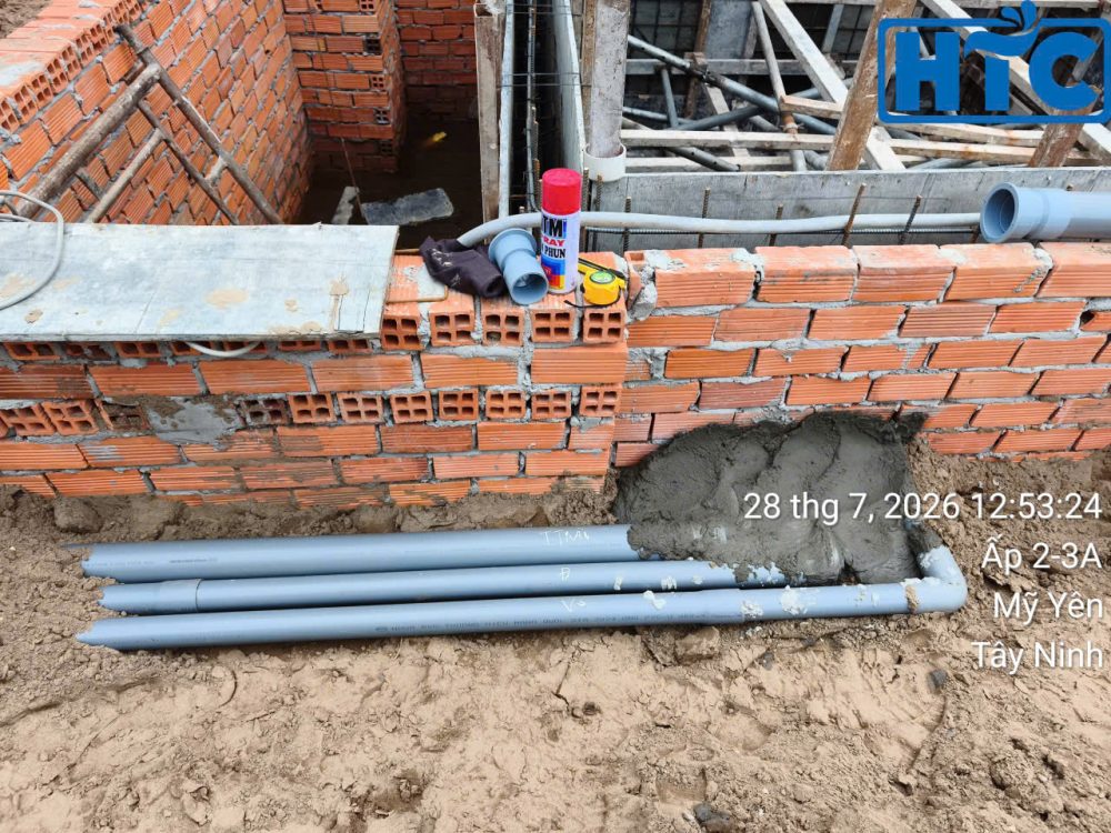 Xây dựng hồ bơi anh Hoàng tại Tây Ninh