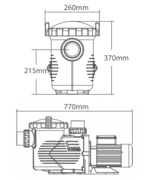 Máy bơm hồ bơi Emaux EPH