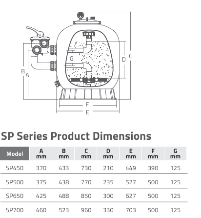 Bình lọc hồ bơi Emaux SP Series