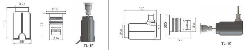 Đèn hồ bơi Emaux TL series