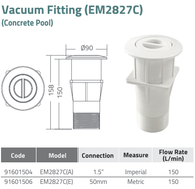 mắt hút vệ sinh EM2822A