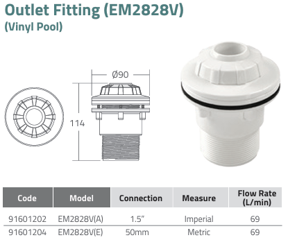 mắt hút vệ sinh EM2828V