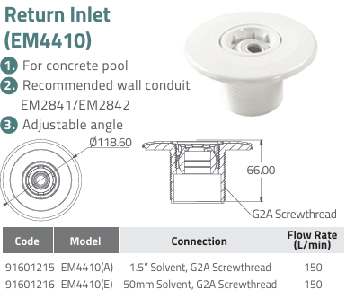 đầu trả nước EM4410