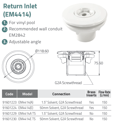 đầu trả nước EM4414