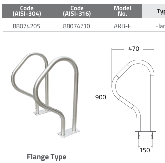 Tay vịn hồ bơi Emaux ARB Series