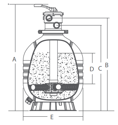 Bình lọc hồ bơi Emaux MFV