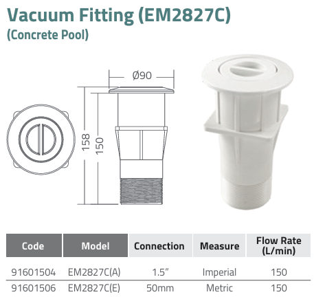 Mắt hút vệ sinh EM2827C