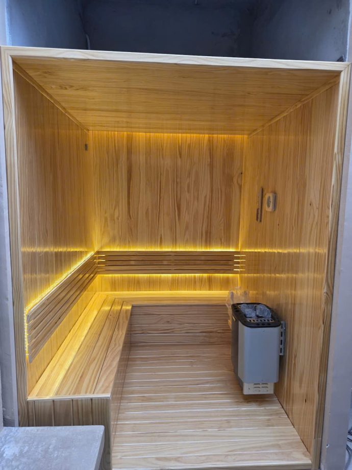 Công trình phòng xông hơi khô anh Hòa tại Kiên Giang